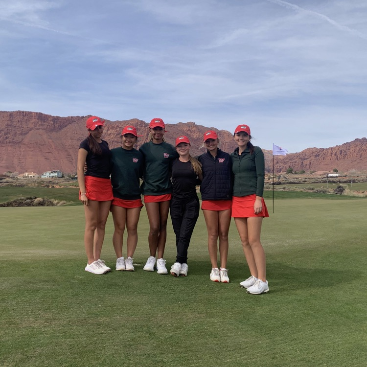  Over Spring Break, TWHS Girls golf won the Lone Peak HS Black Desert Invitational! Way to go girls! 