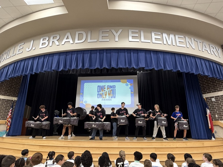 The Grand Oaks Drumline performed for our Bradley Bears!