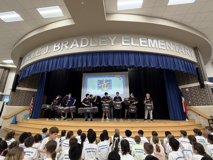 The Grand Oaks Drumline performed for our Bradley Bears!