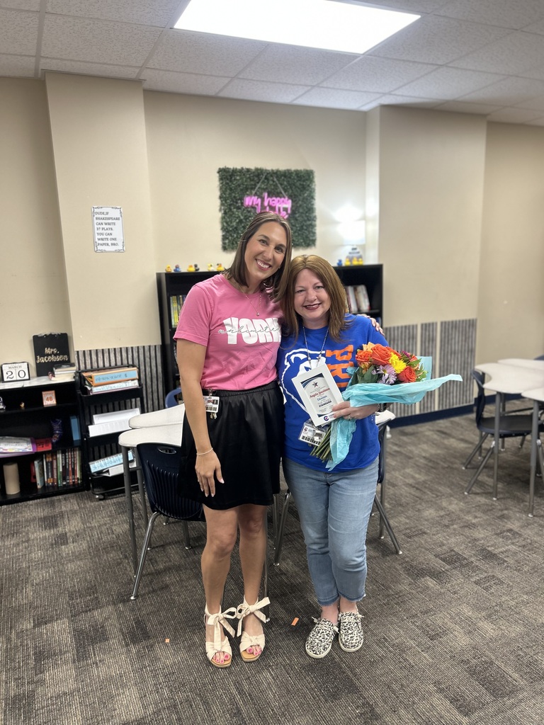 Principal with teacher