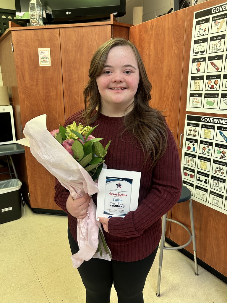 Student pictured by herself