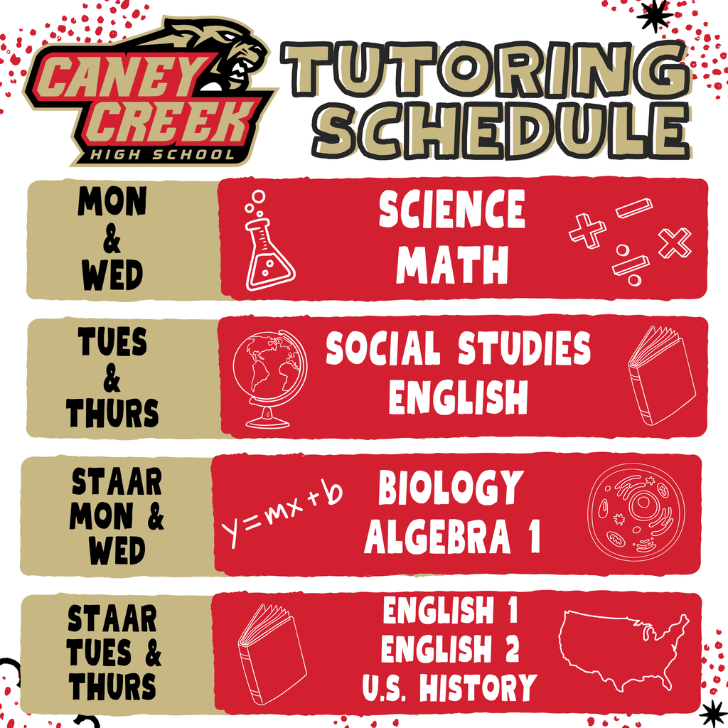 After school tutorials offered Monday-Thursday after school