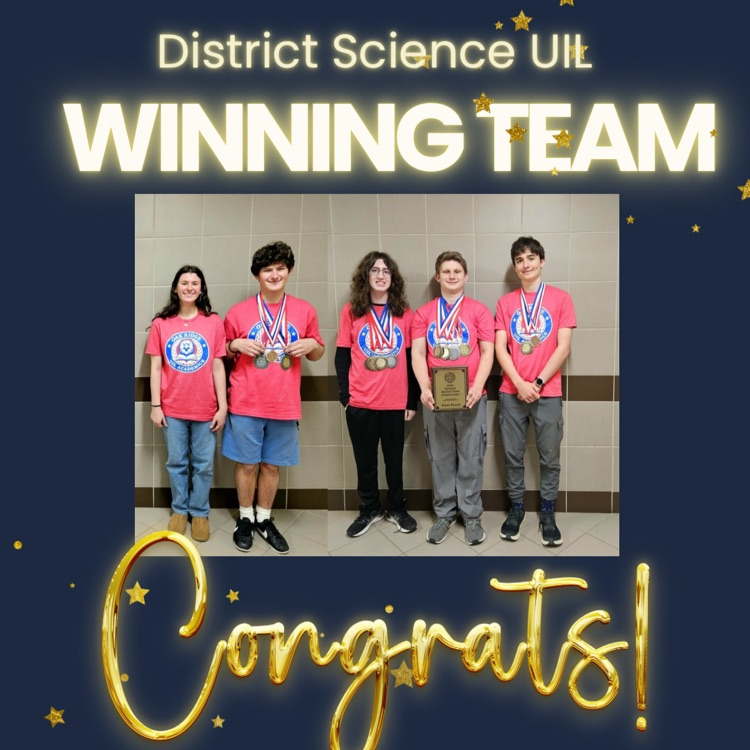 ORHS Science UIL winning team!
