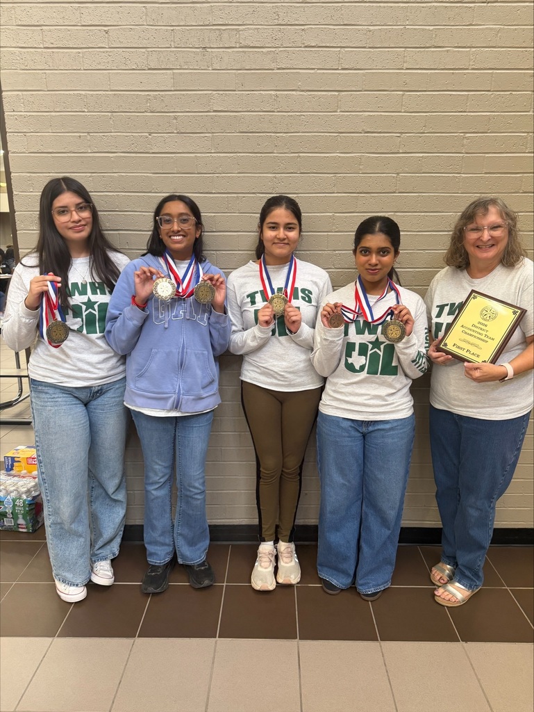 This weekend TWHS UIL academics teams competed in District UIL competition.  🎉 Shout out to our UIL academics Regional Qualifiers who advanced to Waco🎉  Madi Kern- 3 x Qualified in Social Studies, Ready Writing and Literary  Criticism  Charolotte Steffen-Literary Criticism Martin Izquierdo- Lincoln/Douglas Debate Meena Shanmugam-Accounting Ian Burke-Copy Editing Vallen Tran-Prose  Accounting Team Advances: Meena Shanmugamam, Ashlyn Ajesh, Alan Besuegli, Akshara Tiwari Literary Criticism advances: Madi Kern, Charolotte Steffen, Hadley Tuescher, Nina Mae Gualberto Science Team Advances on Wildcard Entry- Felix Walker Hayslip,  Kyle Hedengren, Lyle Frazier, Chen Zhechao