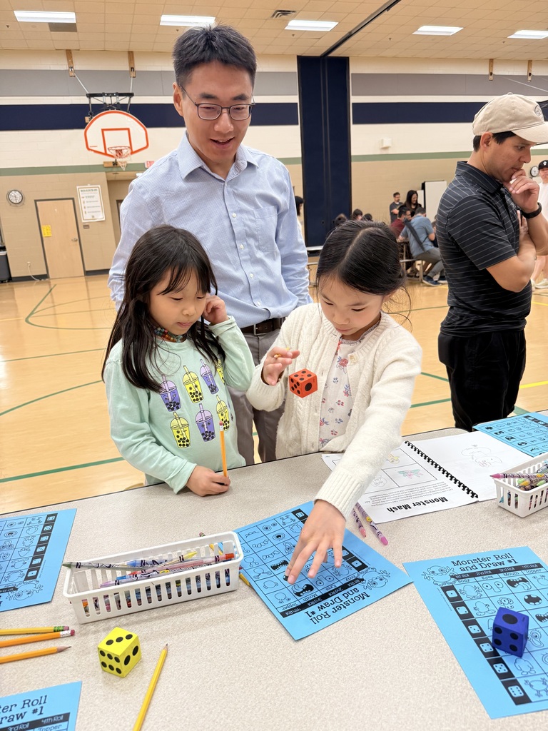 kids and parent doing art night activities