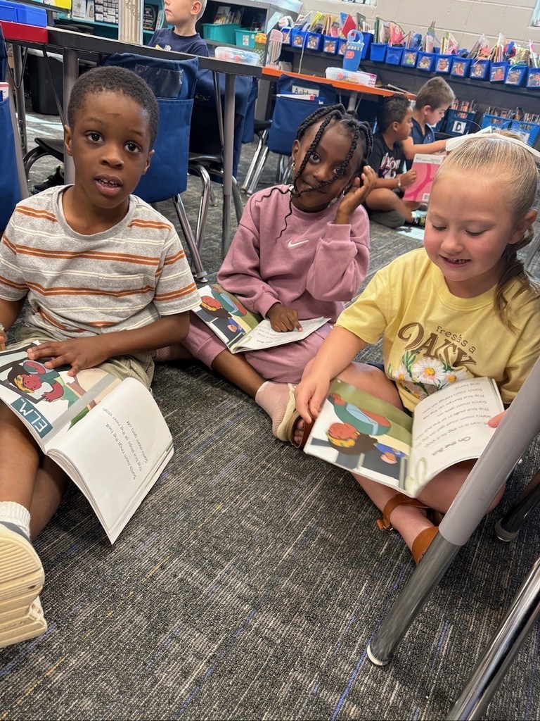 partner reading in kinder