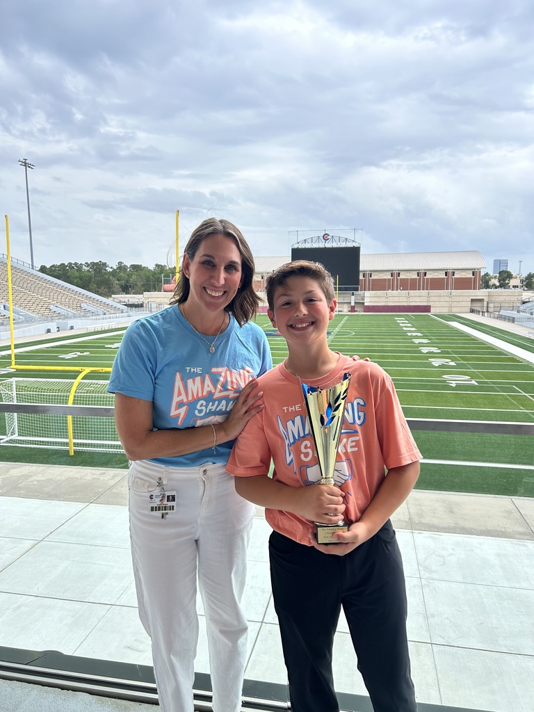 Picture of principal and student