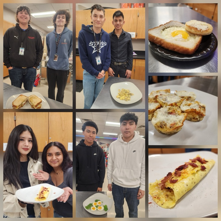 students participated in an egg challenge in food science class