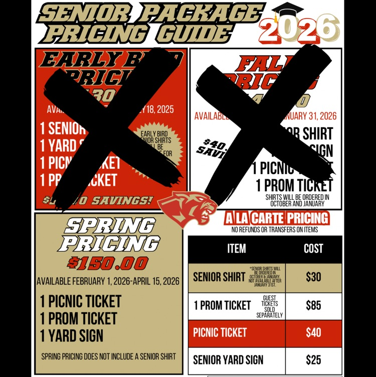 The spring package deadline is April 15th.