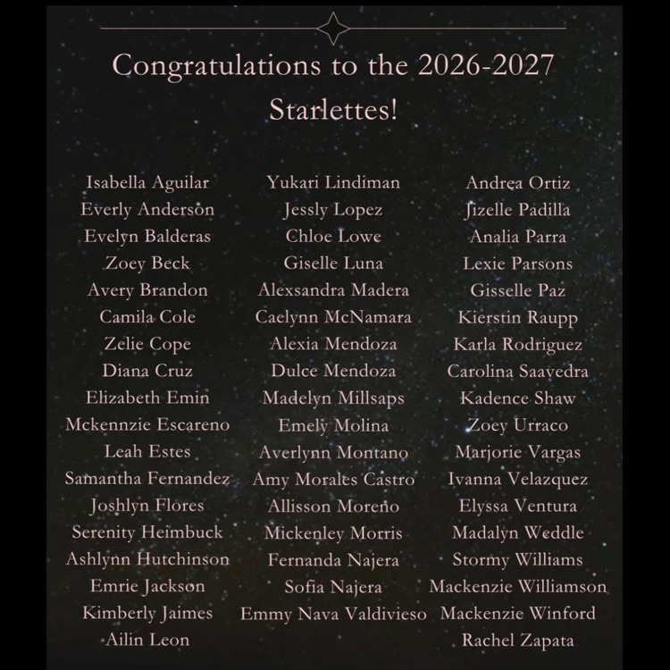 congratulations Starlettes