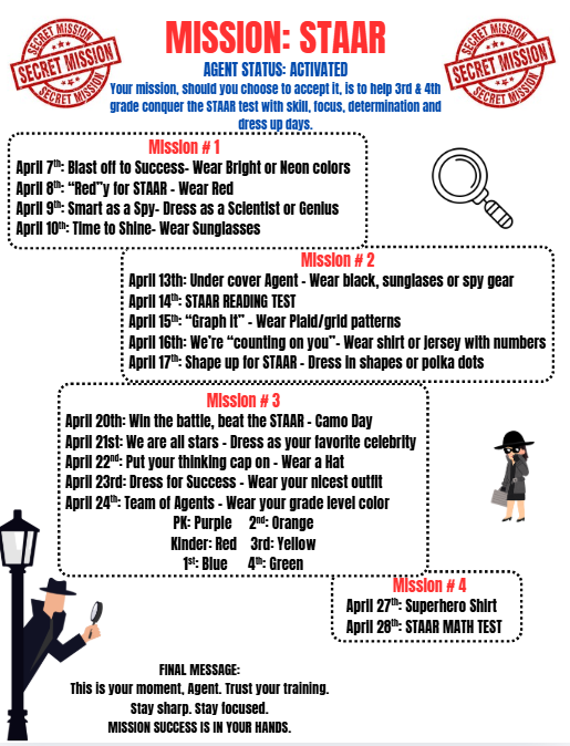 Mission Possible April Theme