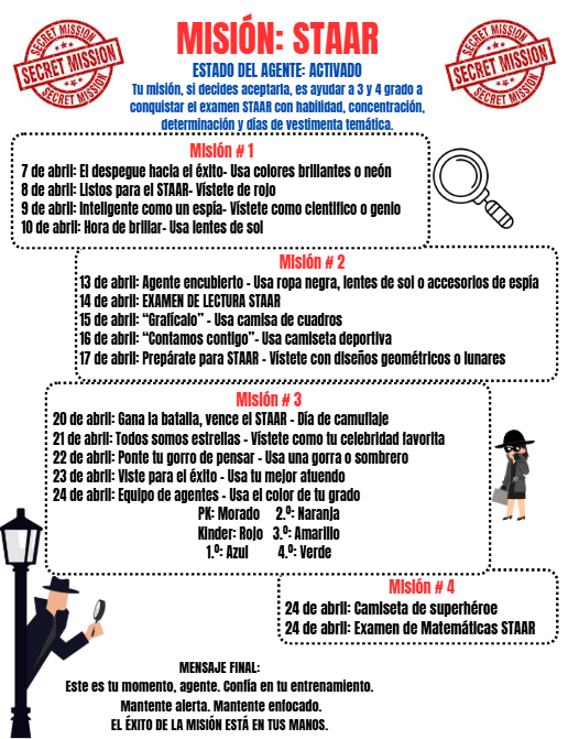 Mission Possible April Theme