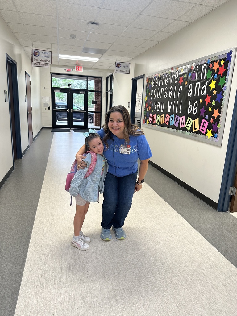 Principal Harris and this Falcon went BLUE today for National Child Abuse Awareness Month!  #GoBlueDay