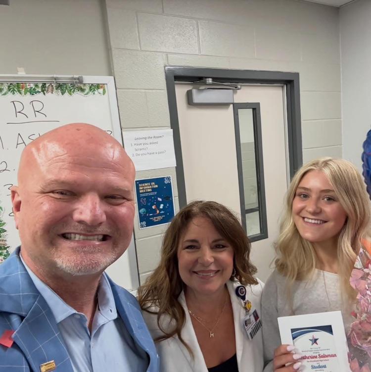 Congratulations to Kate Salsman! She is the Texas Standard Student for TWHS this school year!