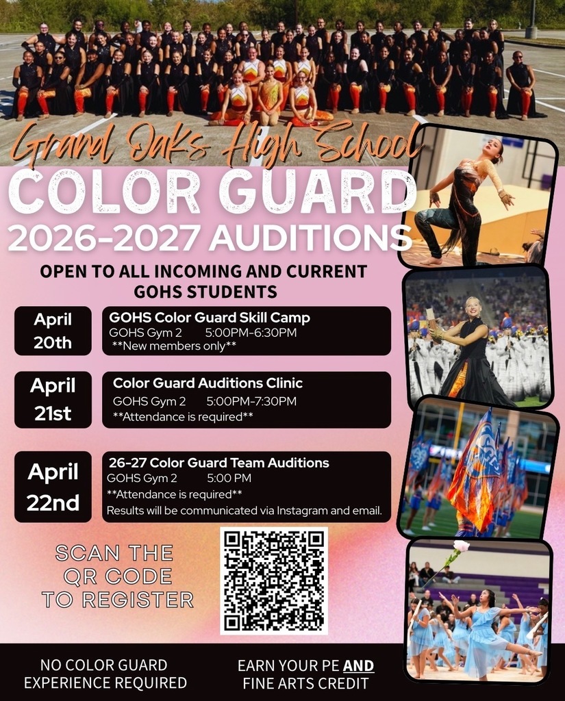 Color Guard Audition Flyer