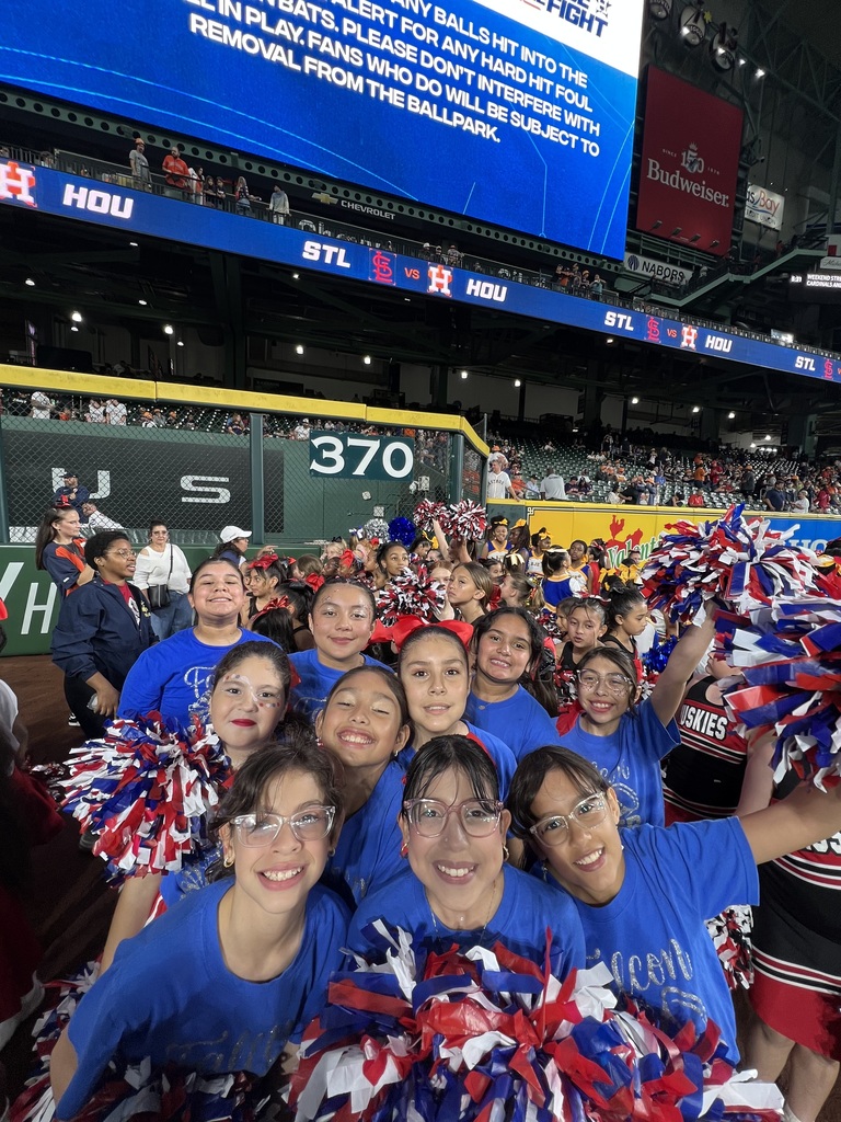 Our awesome Falcon Cheer Squad performed at the Astros game 