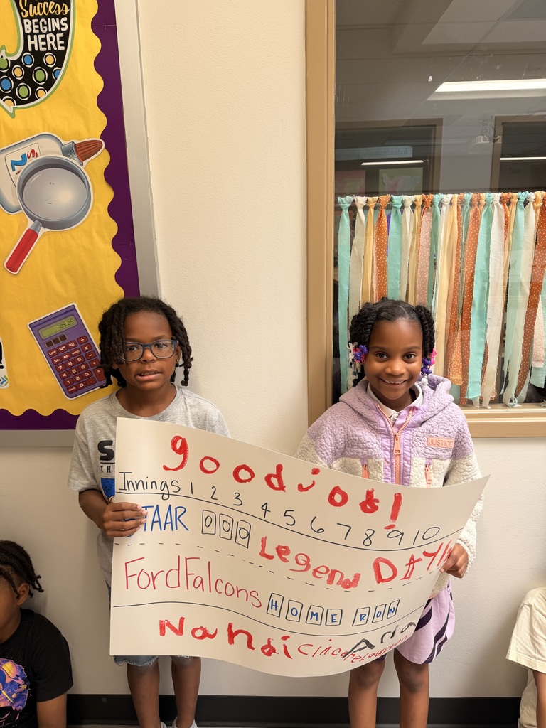 Our Falcons are ready to knock the Math STAAR out of the park!! #MathSTAARParade