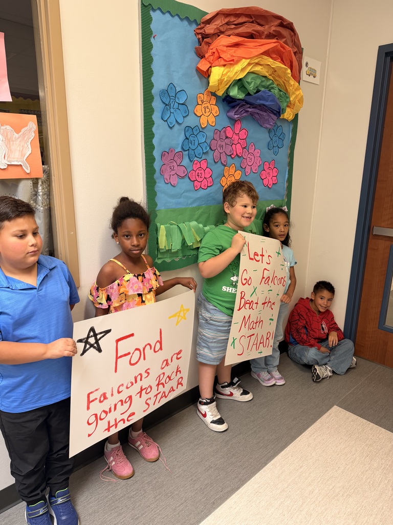 Our Falcons are ready to knock the Math STAAR out of the park!! #MathSTAARParade
