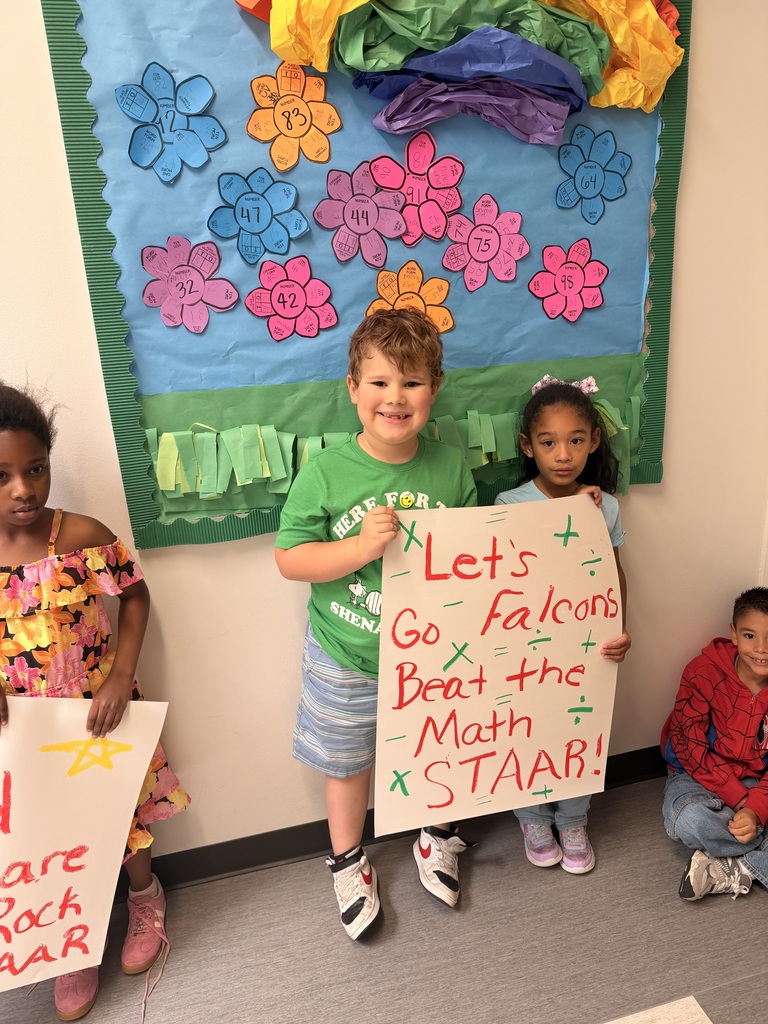 Our Falcons are ready to knock the Math STAAR out of the park!! #MathSTAARParade