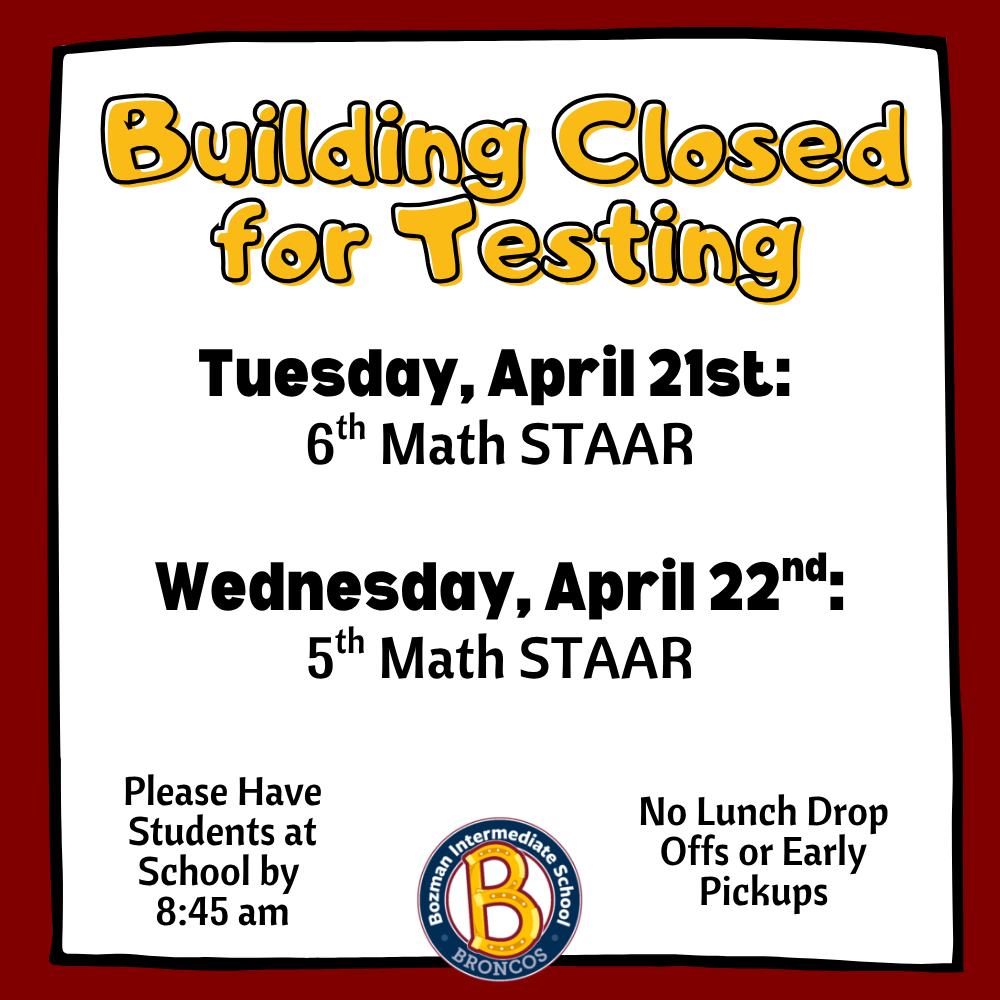 STAAR  Dates