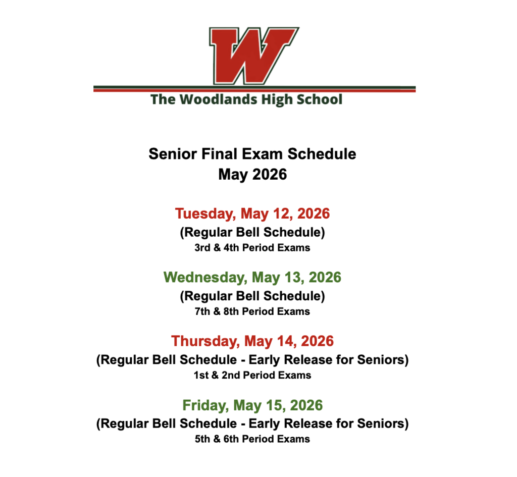 TWHS Final Exam Schedule