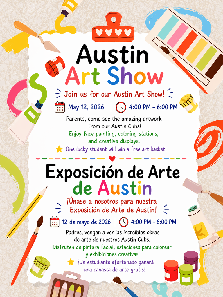 Austin art show flyer