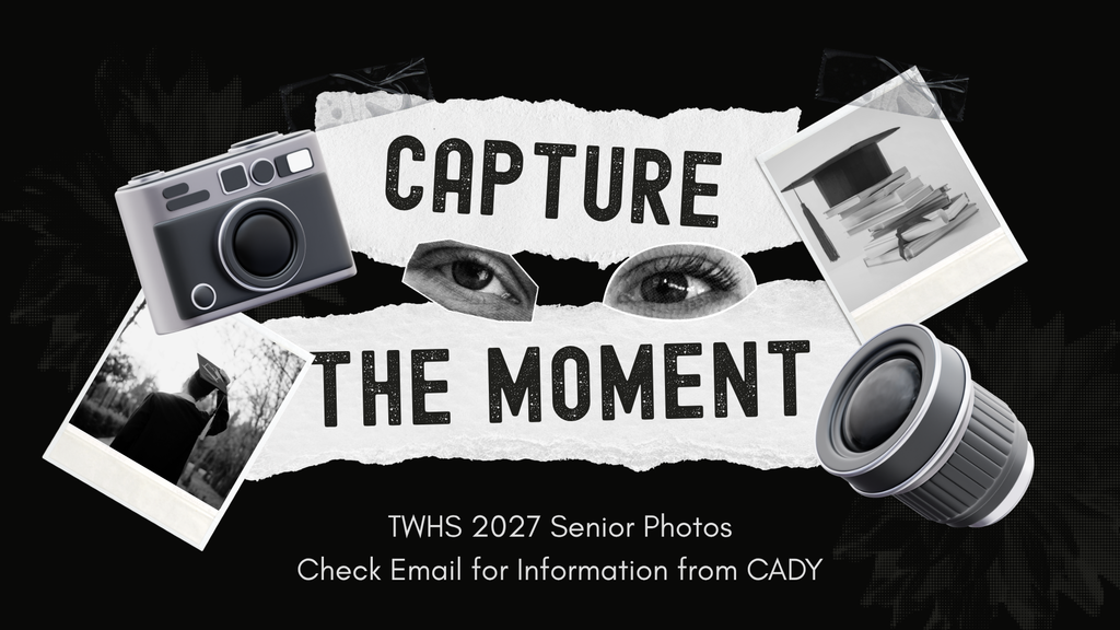 I have been getting emails and phone calls because some Senior portraits because we switched companies. CADY is closer to TWHS and has a bigger studio.  