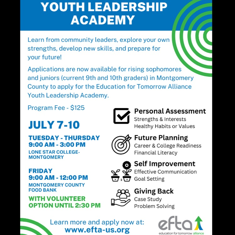 youth leadership program flyer