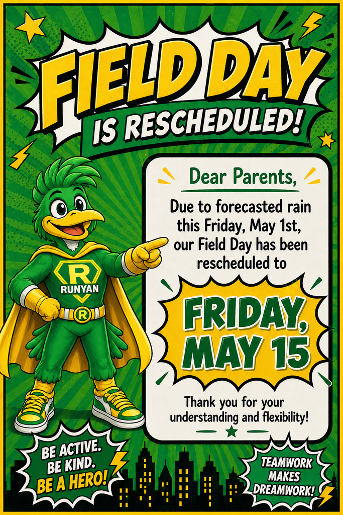 Field Day is Rescheduled to May 15