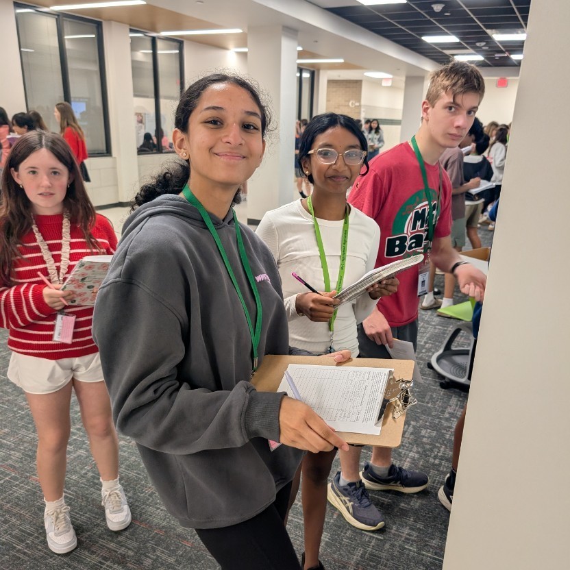 students working