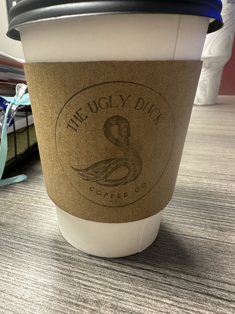 Coffee cup with logo