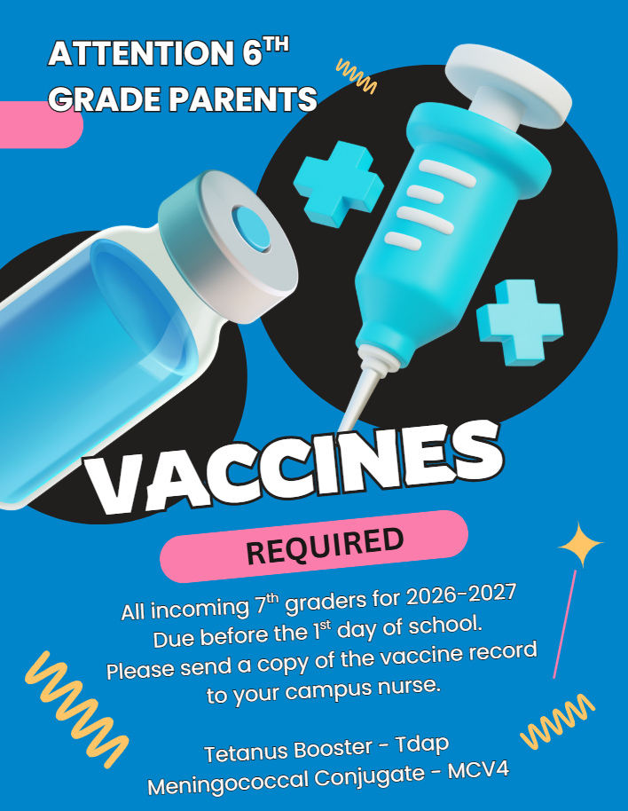 Required 7th Grade Vaccines