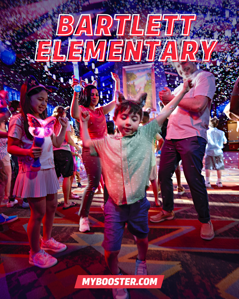 Boosterthon poster of kids dancing