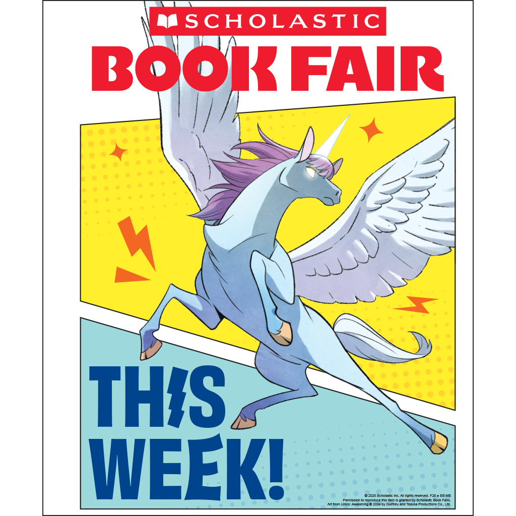 bookfair this week with unicorn