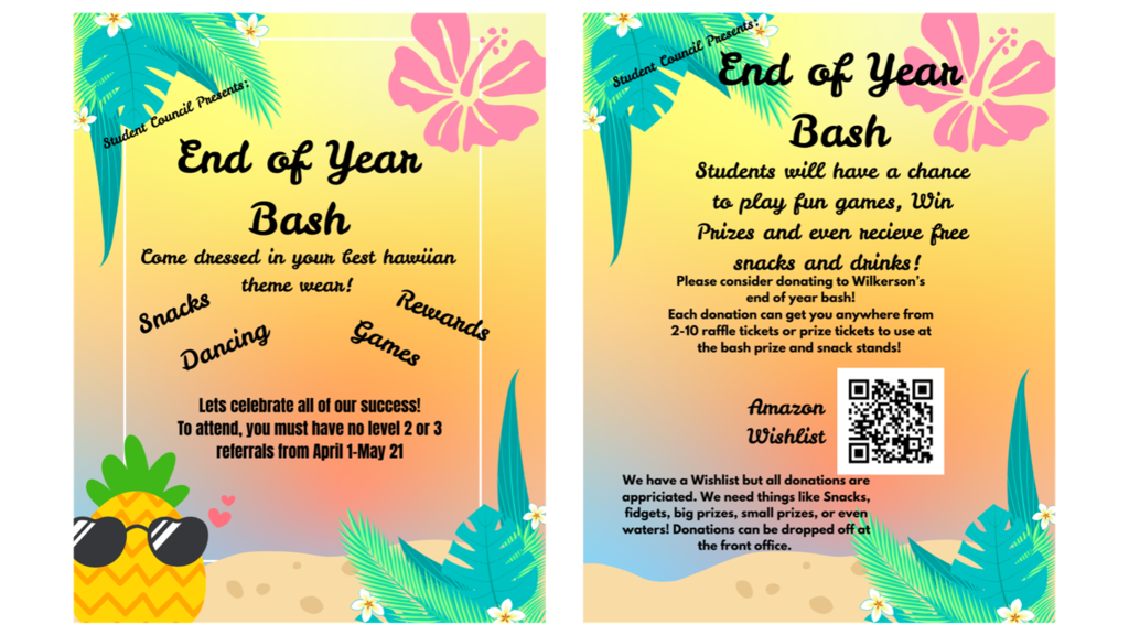 End of the Year Bash Flyer