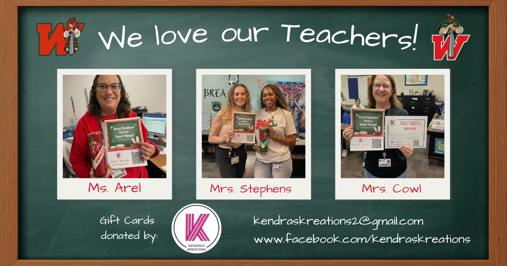 🎉 Day 3 of DECA’s Teacher Appreciation Gift Card Giveaway is HERE — and today is our BIGGEST day yet!  A massive thank you to our incredible business partners who made today possible! 🙌  🏍️ Revolution Powersports  🔧 Goodall Plumbing  🎀 Kendra’s Kreations  Your generosity and support for our teachers means everything to this community!  Congratulations to today’s winners ✨  ⭐ Ms. Arel  ⭐ Mrs. Stephens  ⭐ Ms. Cowl  ⭐ Mrs. Johnson  ⭐ Mrs. McMillan  ⭐ Coach Watts  ⭐ Mr. Meyer  ⭐ Mrs. Rapp  Teachers, you deserve every bit of this and more! 🍎💛  More celebrations still coming stay tuned! 👀