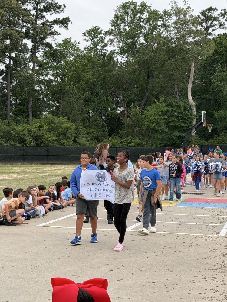4th grade class attendance winners- Mrs. Mountry and Mrs. Hagan’s class