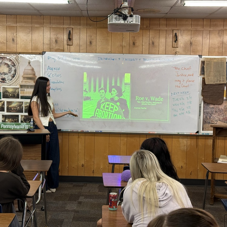Here is blurb: Mr. Estrada’s Honors government classes dressed for success when presenting their end of year landmark Supreme Court cases. 