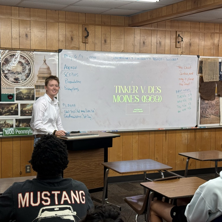 Here is blurb: Mr. Estrada’s Honors government classes dressed for success when presenting their end of year landmark Supreme Court cases. 