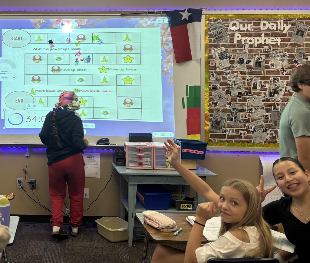 Studying for finals Mario Kart style in Mrs. Speer’s class!