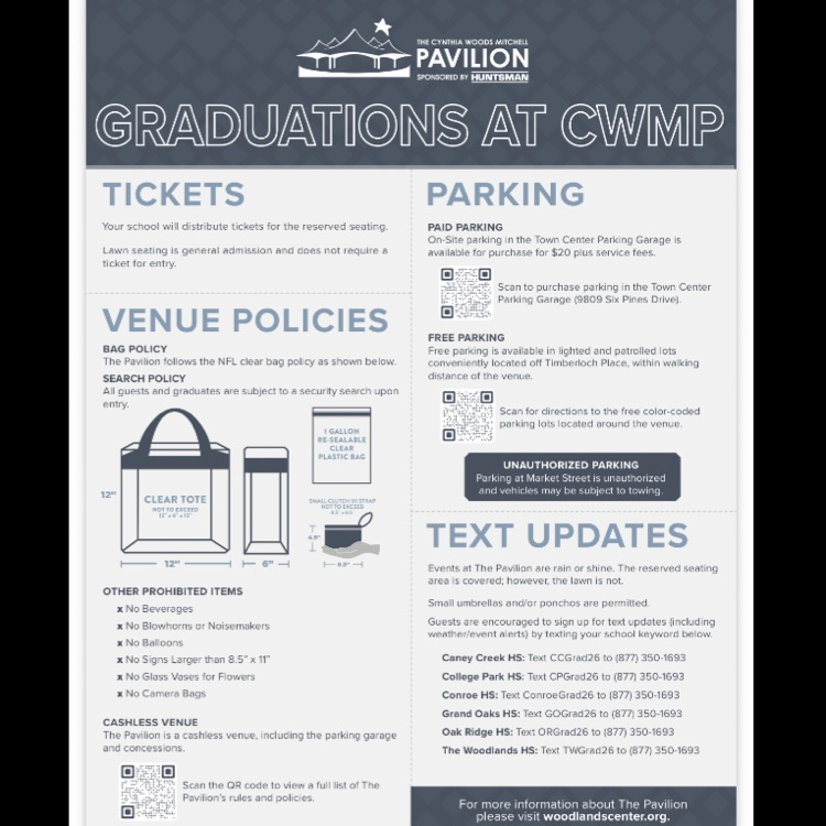 graduation information