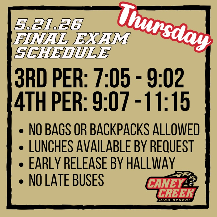 final exam schedule