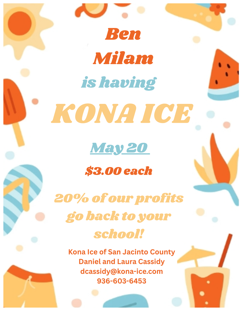 Kona Ice  on Wednesday