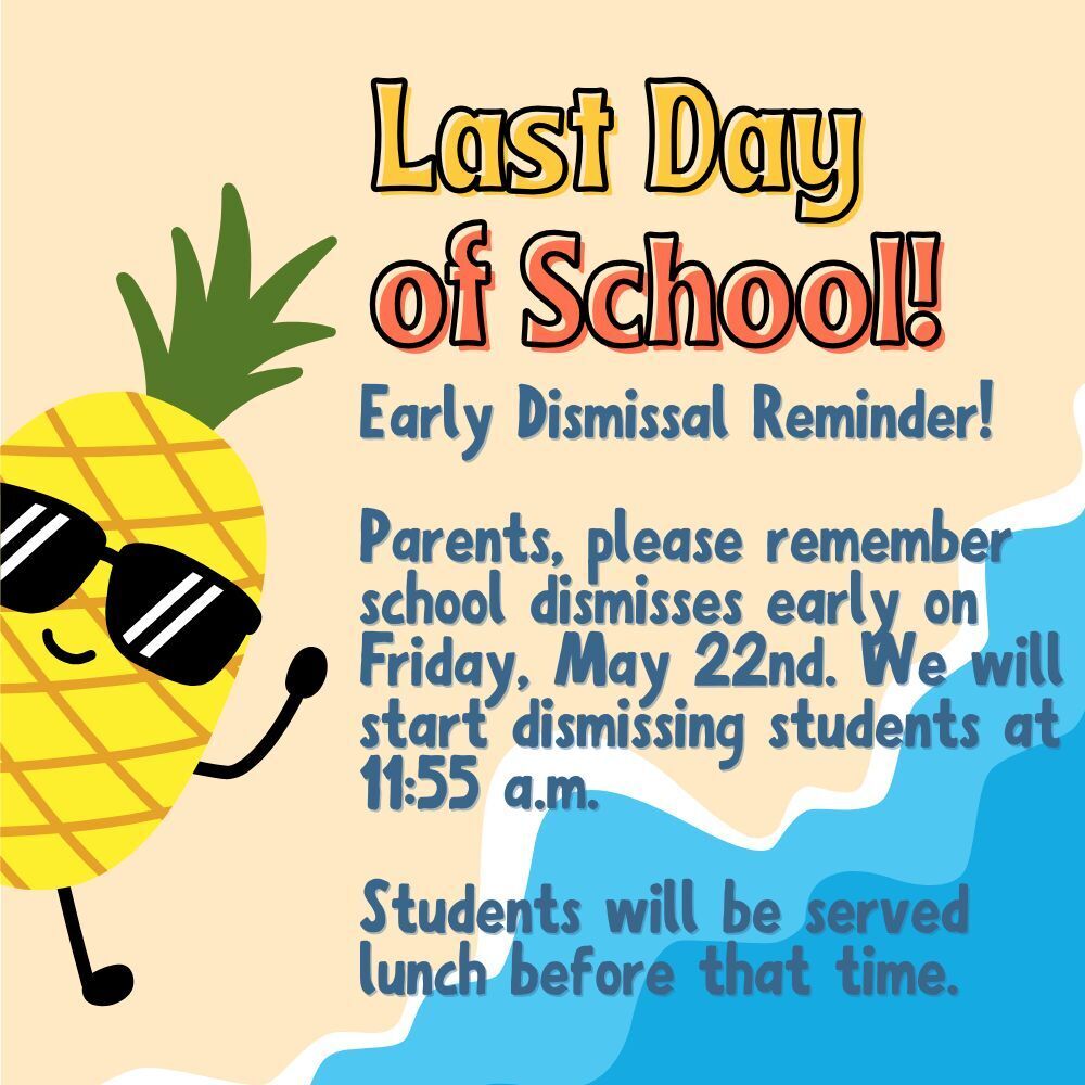 Early Release Reminder English