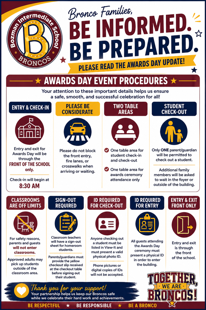 Awards Day Event Procedures