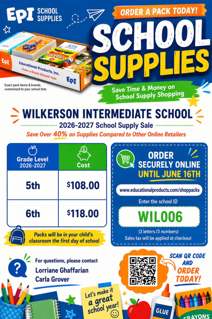 School Supplies Flyer