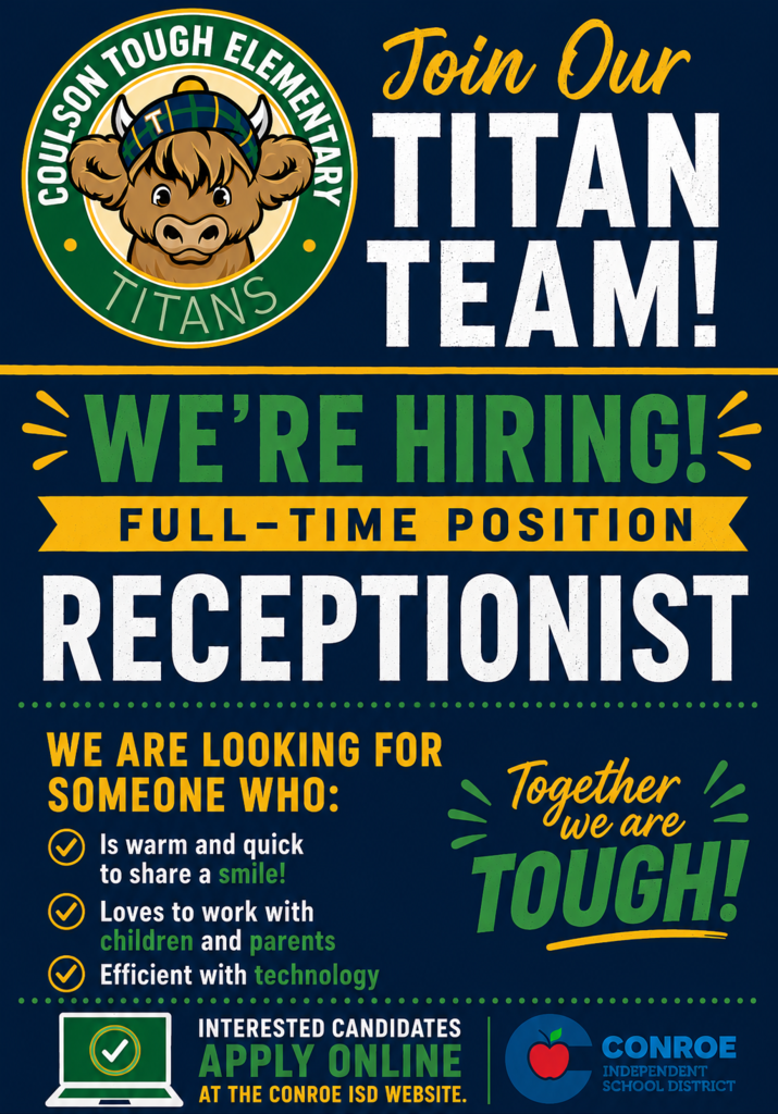We're Hiring! Full-time position receptionist. We are looking for someone who is warm and quick to share a smile, loves to work with children and parents, efficient with technology. Apply online.