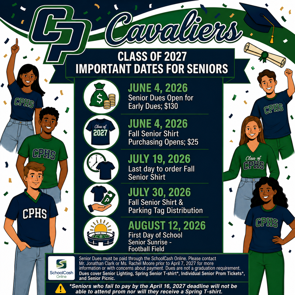 Senior Class Upcoming Due Dates