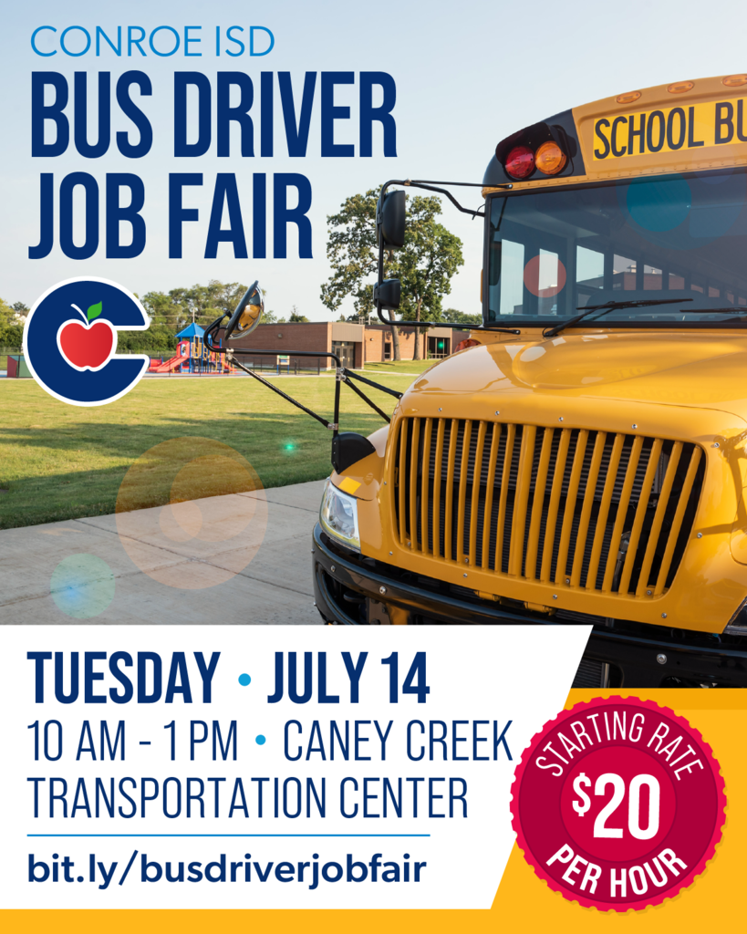 Conroe ISD Bus Driver Job Fair