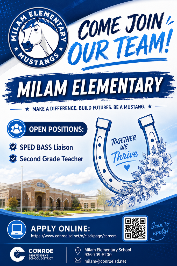 Current job postings with Milam logo and a horseshoe